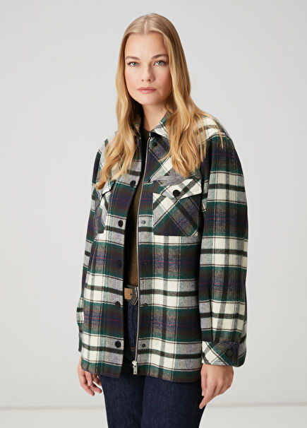 Yeşil Ekoseli Ceket
