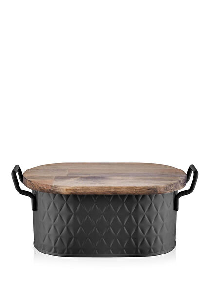 Prism Black Bread Storage Container