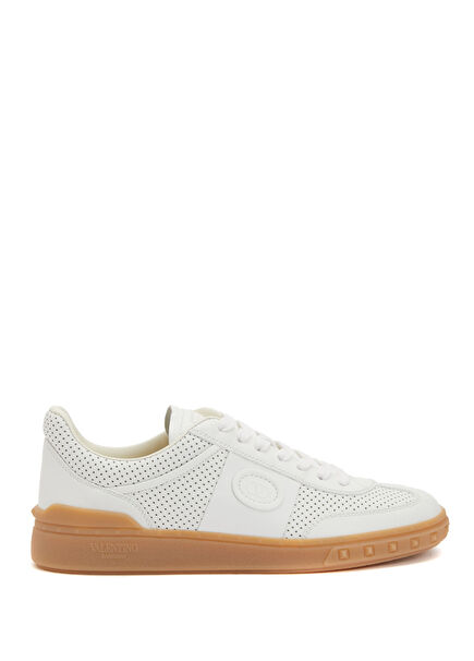 Beyaz Kadın Deri Sneaker
