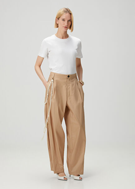 Camel Wide Leg Pants