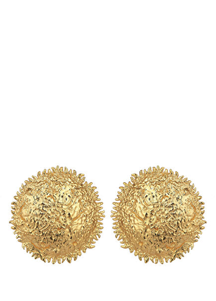 Sun Kadın Altın Kaplama Küpe