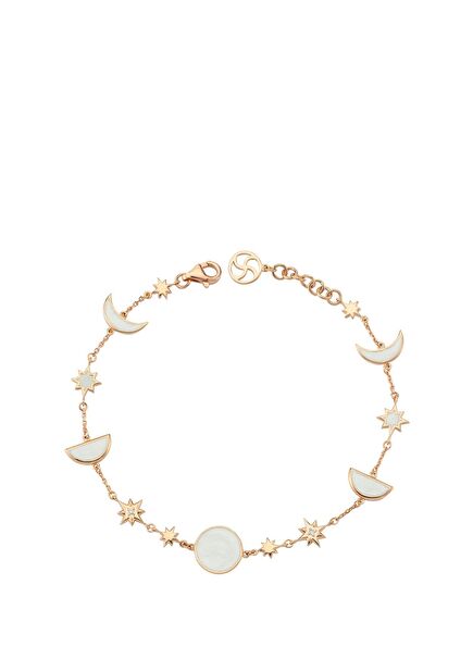 Crescent Kadın Pırlanta Altın Bileklik