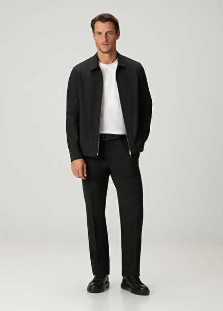 Black Wool Pants