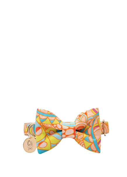 Carnaval Dog Neck Collar with Bow Tie