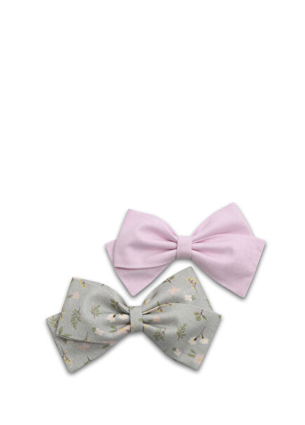 2-pack Bow Shaped Patterned Girl Hairband