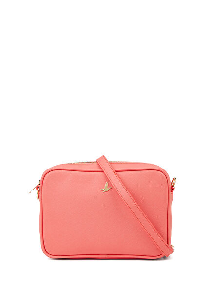 Nar Çiçeği Logolu Kadın Omuz Çantası