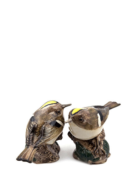 Yellow Bird Figured Ceramic Salt and Pepper Shakers