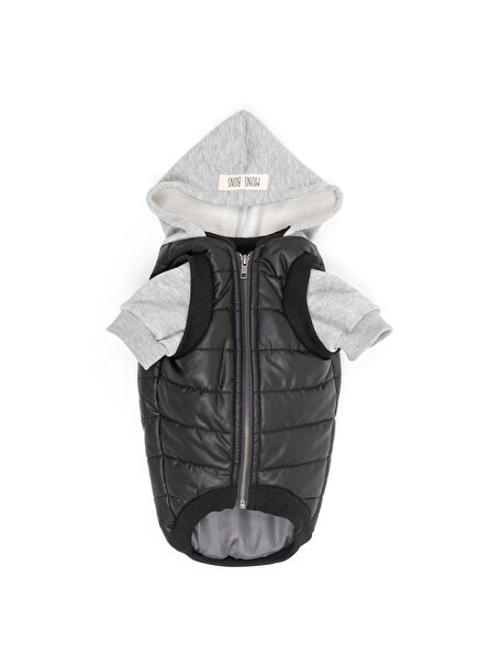 Puffer Siyah Köpek Mont