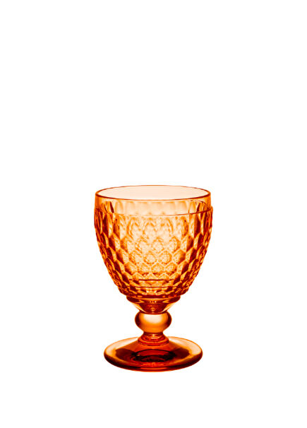 Boston Orange Crystal Water Glass