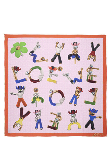 Çok Renkli Kadın İpek Eşarp