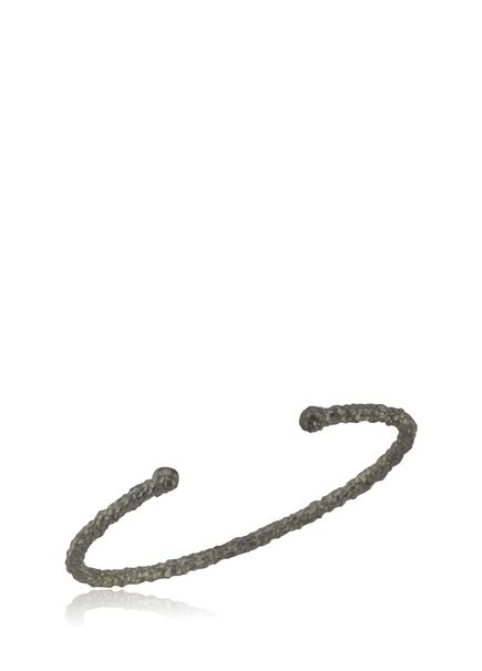 Hammered 925 Sterling Silver Men's Bracelet