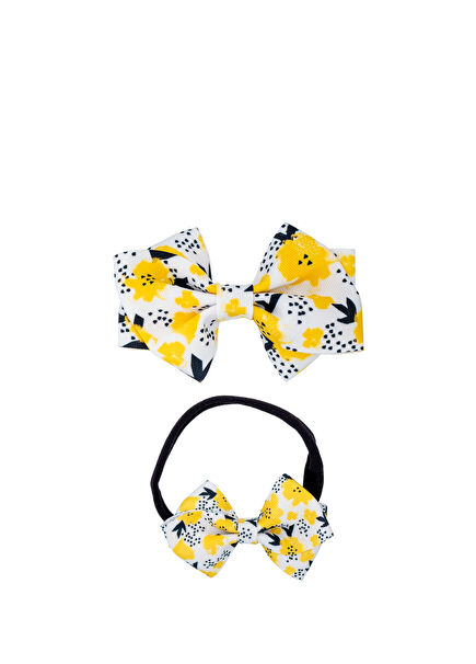 Sarı Anne Kız Toka Seti