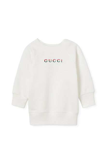 Beyaz Unisex Bebek Sweatshirt