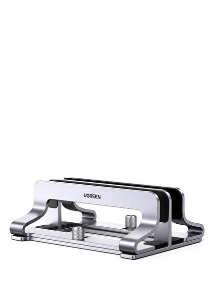 Aluminum Dual Slot Notebook Macbook Vertical Desktop Stand