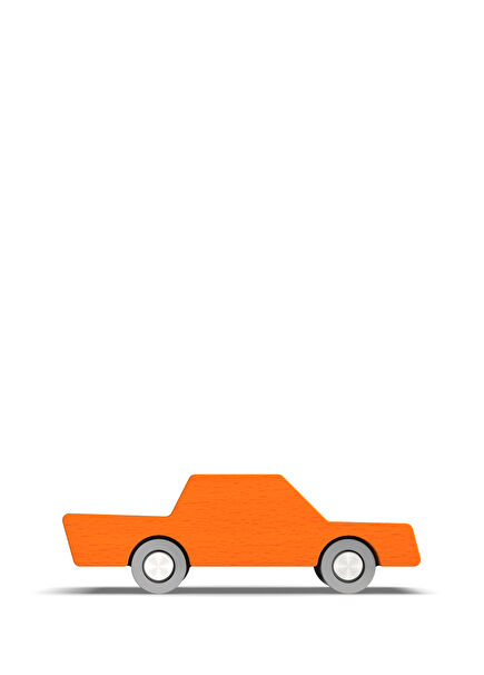 Back And Forth Orange Toy Car