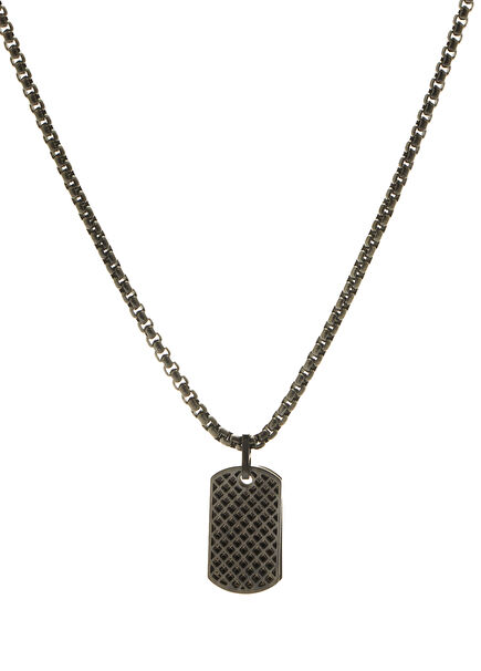 Black Men's Steel Necklace