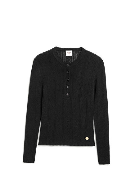 Shimmer Cyan Wool Women's Sweater