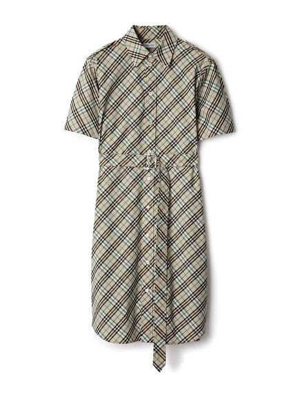 Tec Cotton Beige Women's Dress