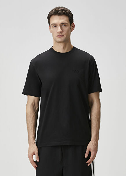 Siyah Regular Kısa Kollu T-shirt