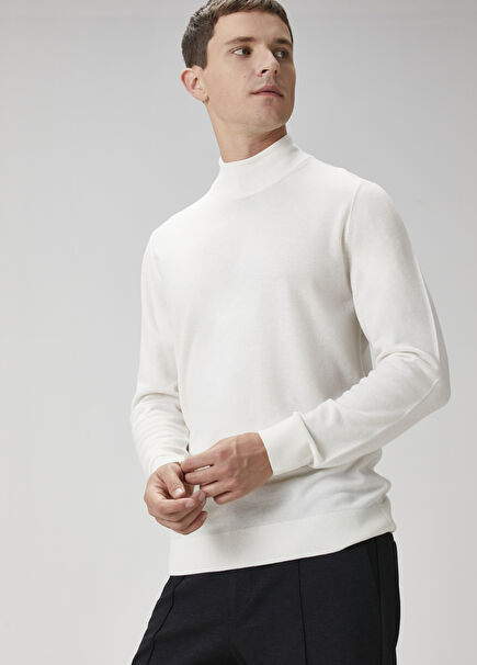 Ecru Wool Sweater