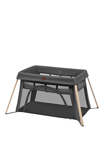 Calao Light Beyond Graphite Eco 2-in-One Motherside Crib and Portable Double Decker Park Bed