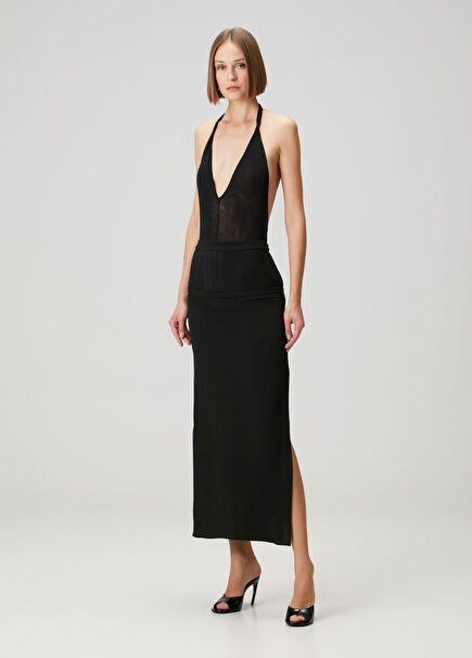 Black Maxi Evening Dress