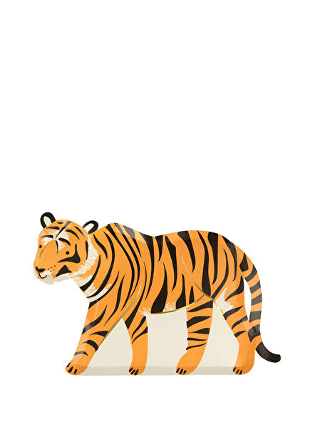 Kaplan Temalı 8'li Kağıt Parti Tabağı