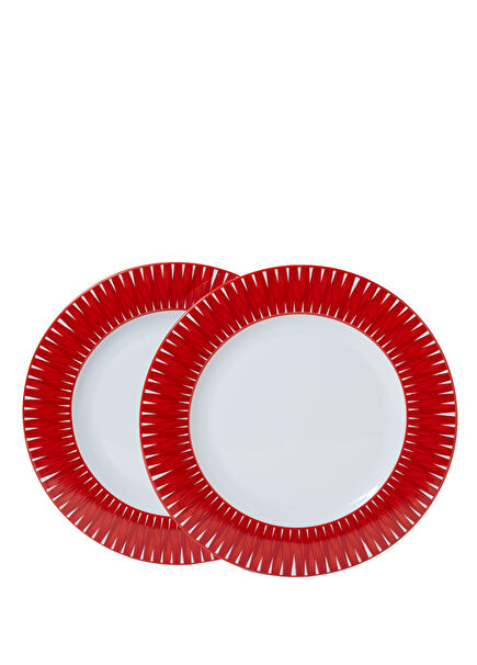 Riviera Pomegranate Flower 2-Piece Dinner Plate