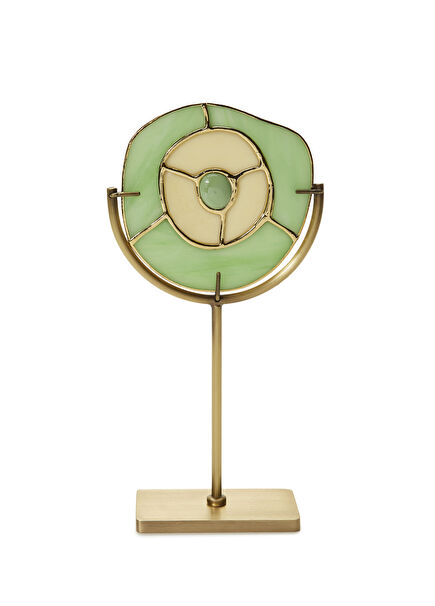 Nazarlık Ayaklı Yeşil Cam Obje