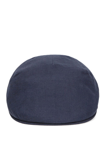 Navy Blue Men's Linen Hat