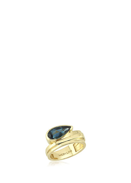 Denim Ocean 14K Gold Women's Ring