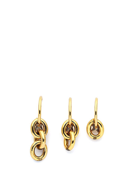 Grace Spiral Multi Women's Gold Plated Earrings