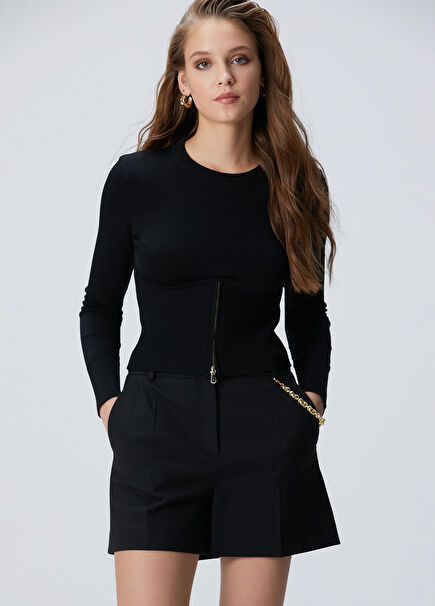 N-Tech Siyah Triko Kazak