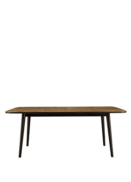 Lady Carlotta Black Oak Solid Oak Wood Rectangular Dining Table