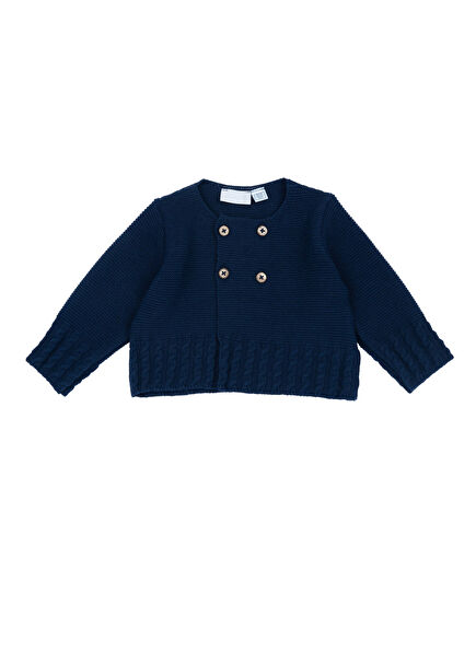 Lacviert Knitted Baby Boy Cardigan