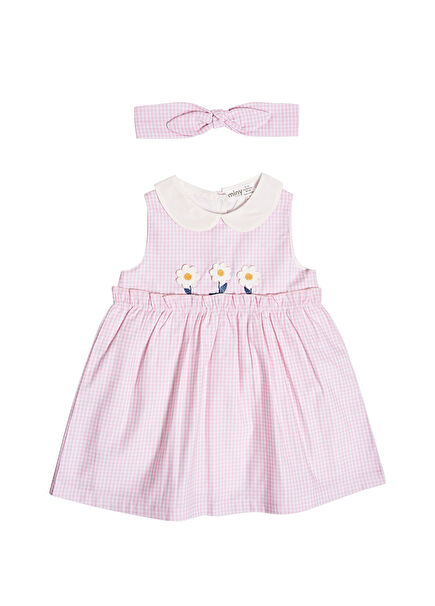 Whitewashed Pink Baby Girl Dress