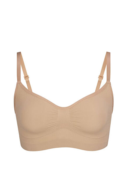Seamless Sculpt Dark Beige Bralette