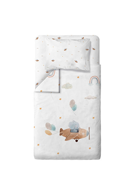 Happy Tony %100 Organik Pamuk Saten Çocuk Nevresim Takımı 160 x 220 cm