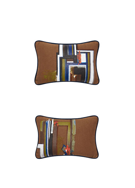 Hand Painted on Linen 2-Piece Pillow 30x50 cm