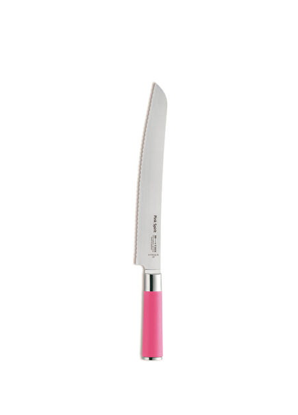 Pink Spirit Serisi Tırtıklı Çelik Ekmek Bıçağı