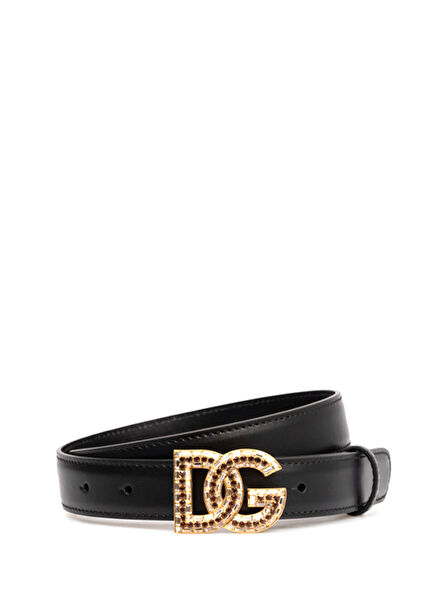 Black Women's Leather Belt