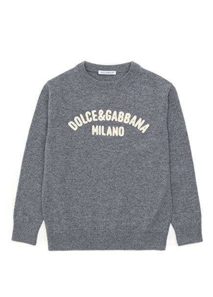 Grey Boys Wool Sweater