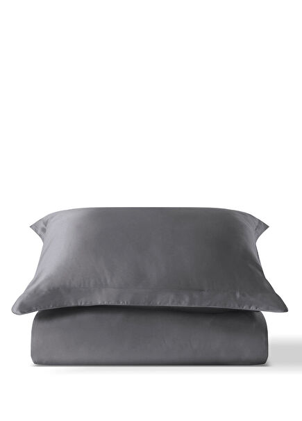 Polos Junco Antrasit Pamuk Saten King Size Nevresim Seti 240 x 220 cm