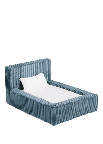 Puppis Harigariga Mavi Büyük Boy Köpek Yatağı