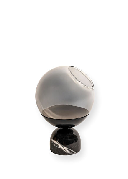 Ola Siyah Mermer Vazo