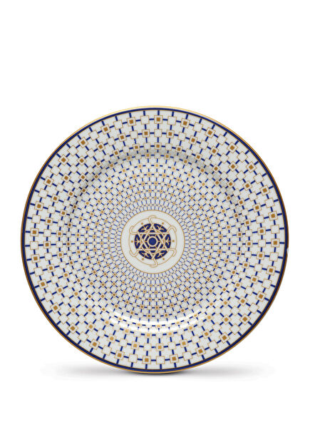 Charles Geometrik Desenli Porselen Pasta Tabağı 19 cm