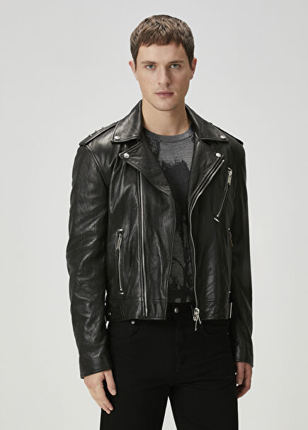 Black Leather Coat