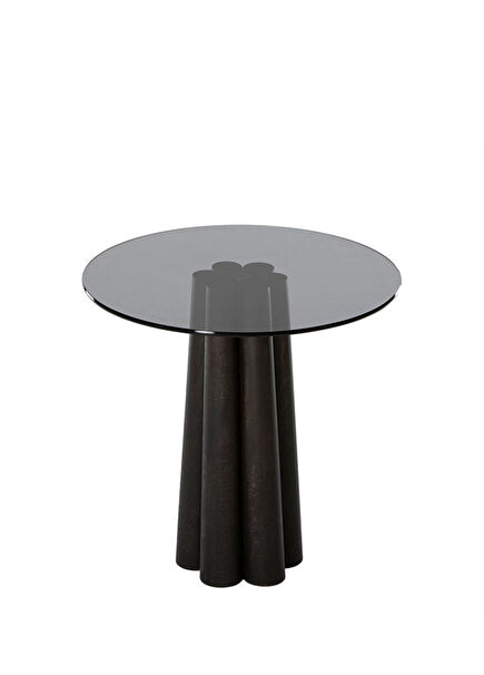 Thales Black Solid Smoked Glass Coffee Table