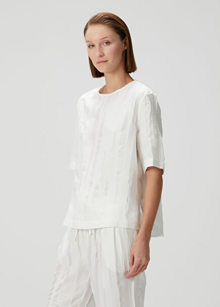 Toba Cream Silk Blouse