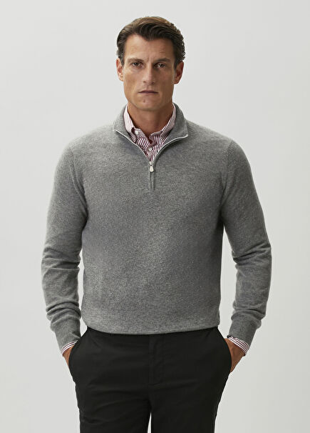 Grey Cashmere Knitwear